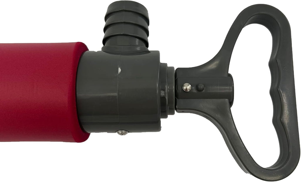 hand Red Bilge Pump for Kayak Canoe and Boat,15.7Inch Manual Portable Hand Water Pumps Sump with Hose
