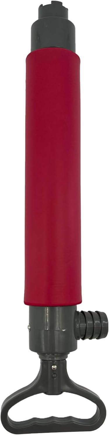 hand Red Bilge Pump for Kayak Canoe and Boat,15.7Inch Manual Portable Hand Water Pumps Sump with Hose