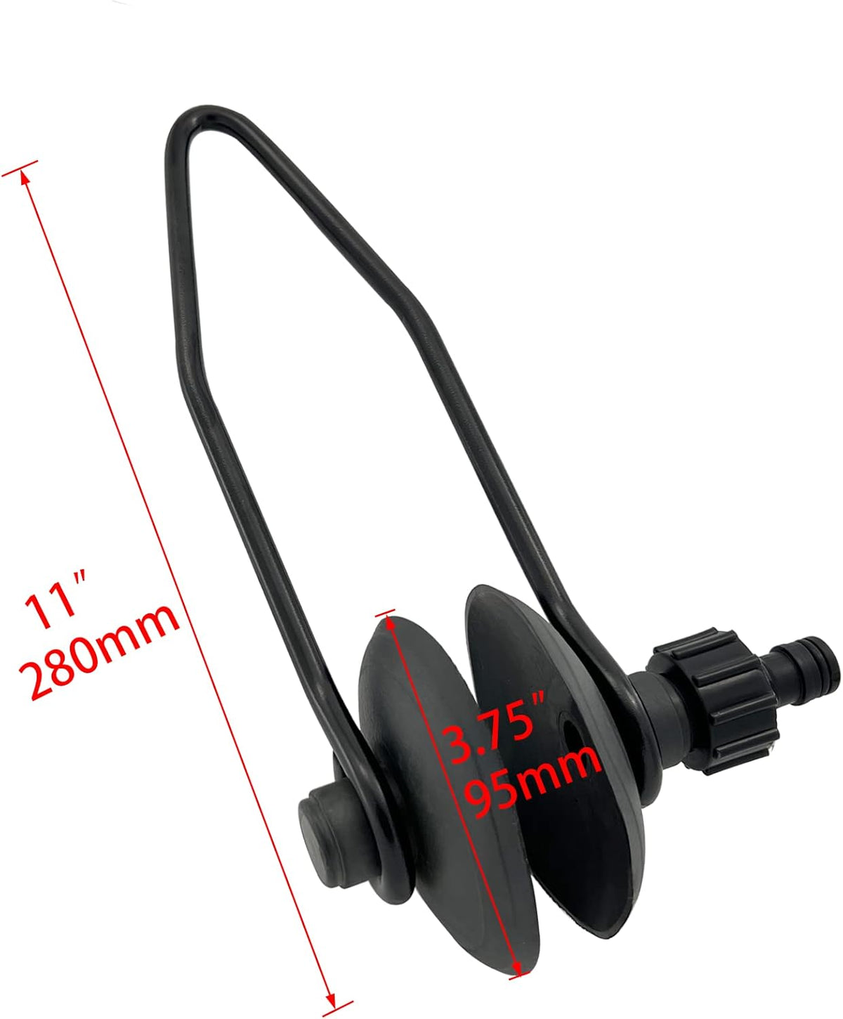 Universal Round Muff Motor Flusher for Boats - Flush Away Sand, Silt and Salt Boat Water Flushing kit Outboard