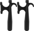 2Pcs Nylon Boat Hook Floating,Hook for Extension Pole,Unbreakable,Durable,Rust-Resistant Replacement Attachment End Mooring Yacht Kayak,Black