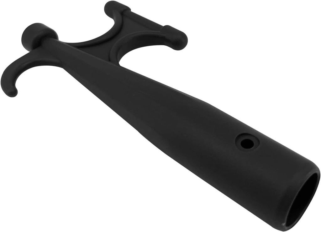 2Pcs Nylon Boat Hook Floating,Hook for Extension Pole,Unbreakable,Durable,Rust-Resistant Replacement Attachment End Mooring Yacht Kayak,Black