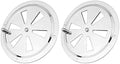 2 Pack of 4 inch Cabin Ventilation Plate Vent Round Butterfly Air Gill with Side Knob 304 Stainless Steel for Marine Boats Accessories