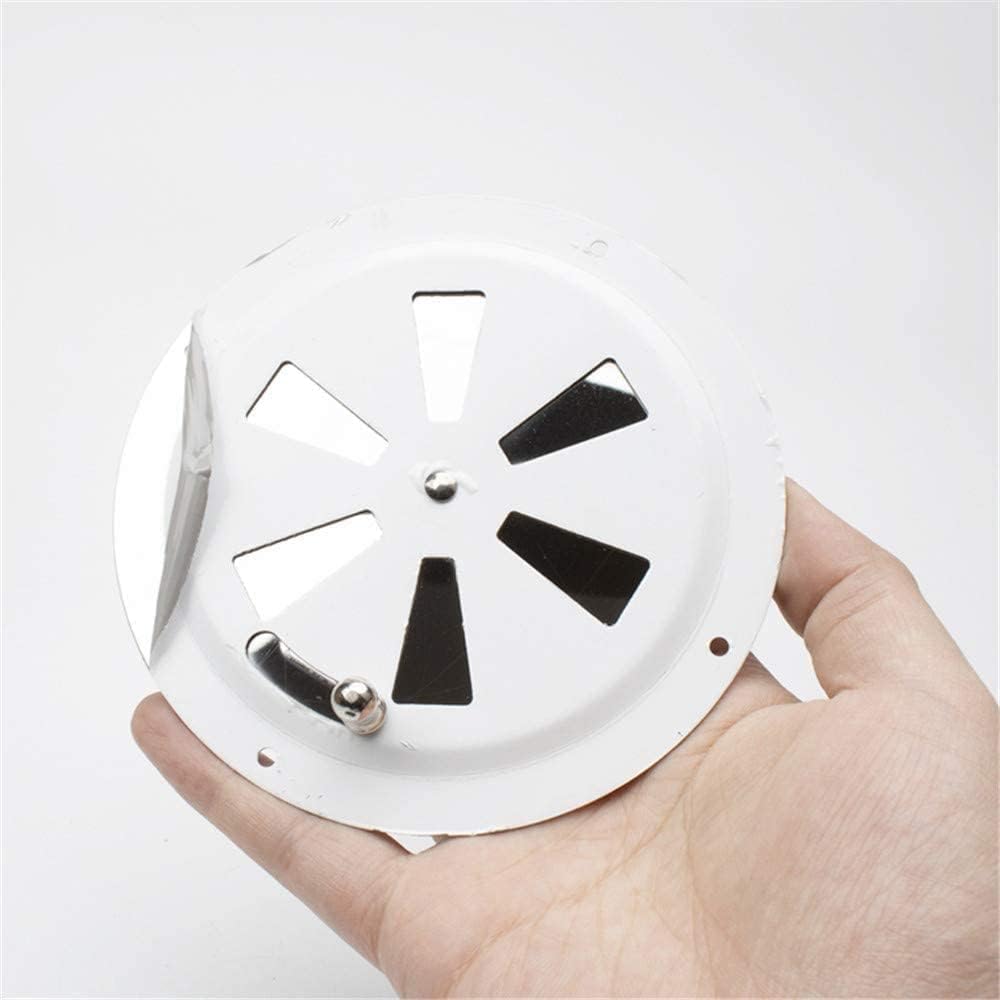 2 Pack of 4 inch Cabin Ventilation Plate Vent Round Butterfly Air Gill with Side Knob 304 Stainless Steel for Marine Boats Accessories