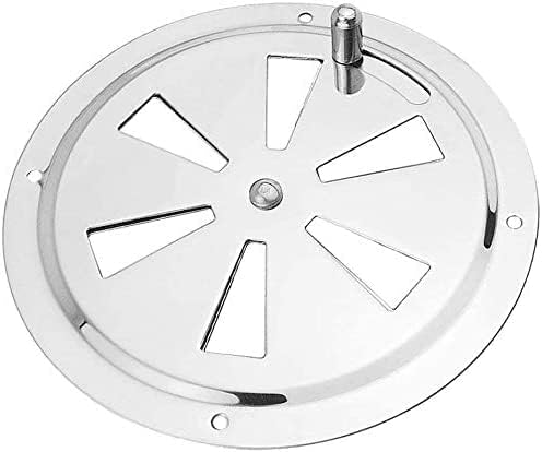 2 Pack of 4 inch Cabin Ventilation Plate Vent Round Butterfly Air Gill with Side Knob 304 Stainless Steel for Marine Boats Accessories