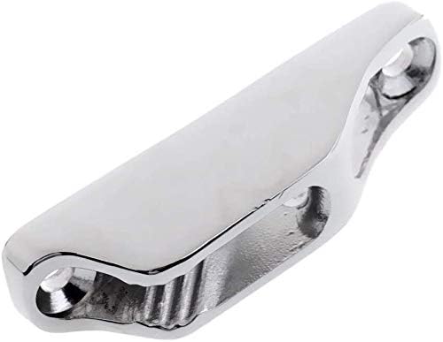 2pcs Boat Rope Clam Cleat 18 x 82mm Stainless Steel for 3 to 5mm Line fit Kayak