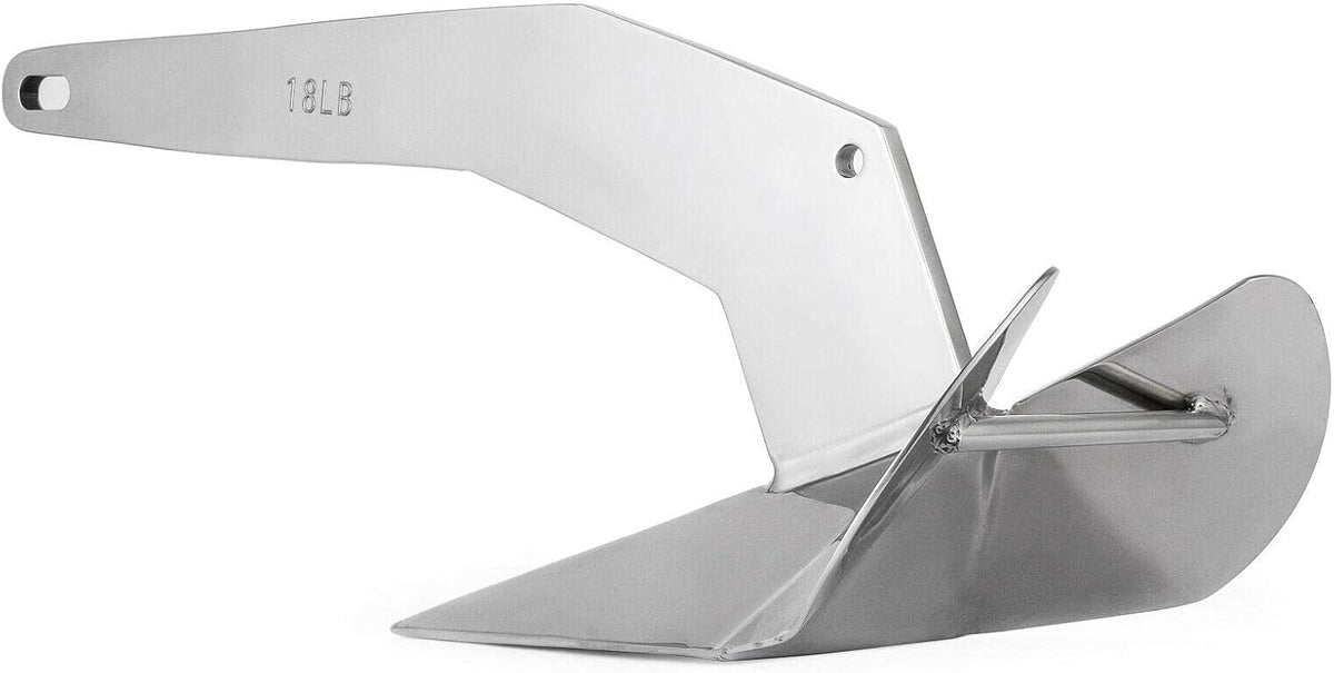 Stainless Steel Delta/Wing Style Boat Anchor Heavy Duty Triangular 11lb / 13lb 16lb /17.5lb 22lb 33lb 35lb Wing Triangle  13 lb/6 kg