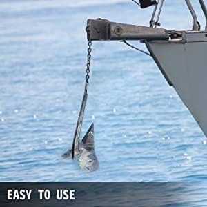 Stainless Steel Delta/Wing Style Boat Anchor Heavy Duty Triangular 11lb / 13lb 16lb /17.5lb 22lb 33lb 35lb Wing Triangle  13 lb/6 kg