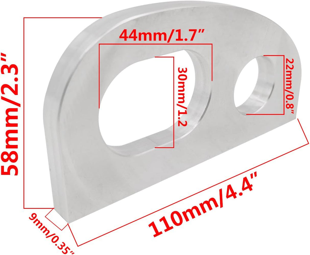 Aluminum Bow Eye，Buckle Rope Hole Marine Boat Eye Tie Off Docking Anchoring Fishing Duck Rowboat Jon Hardware Fittings