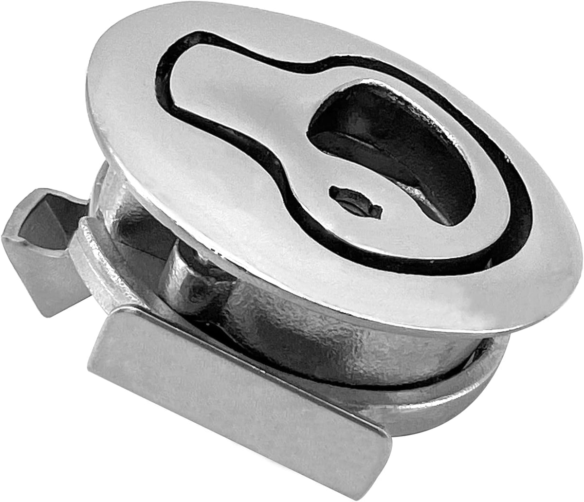 Boat Latches Stainless Steel 2", Latch Hatch Round Pull Marine Flush Locking Lift Handle Deck -