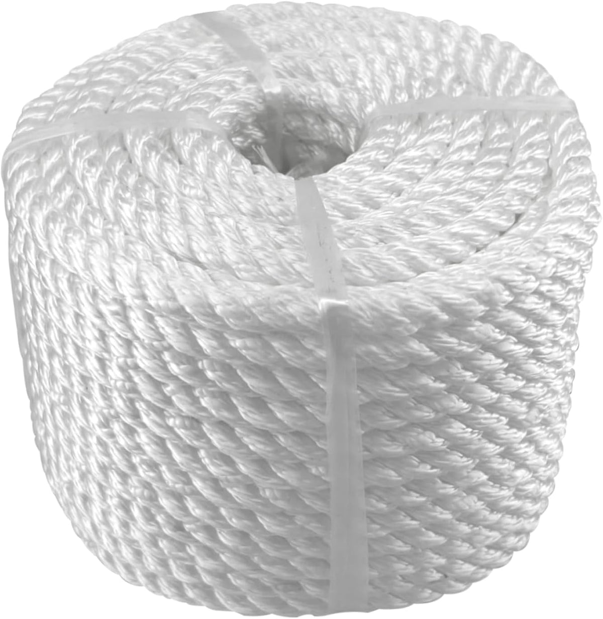 Solid Braid Nylon Anchor Rope (3/8" x 100') Line Boat with Stainless Steel Thimble & Shackle