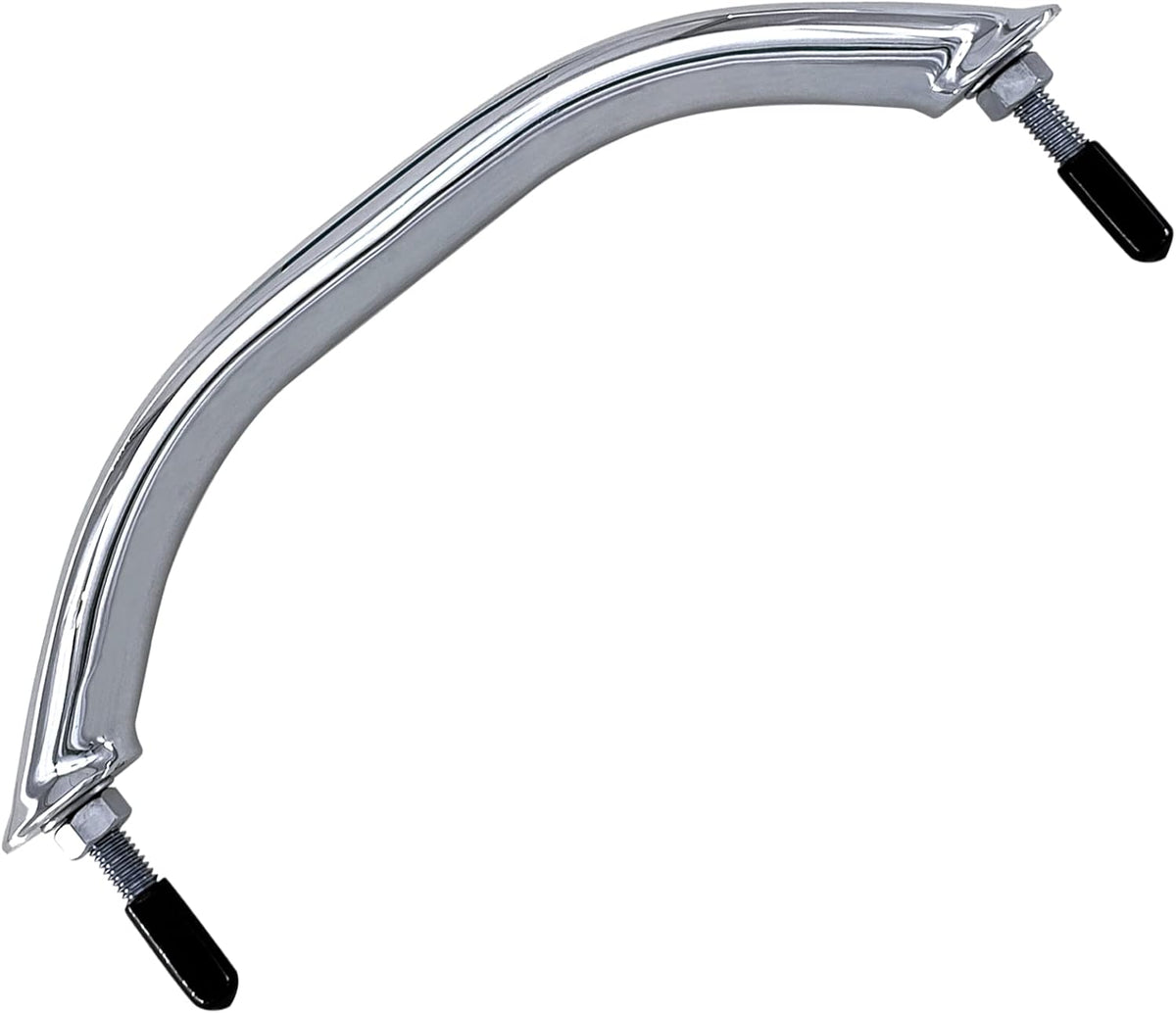 Boat 316 Stainless Steel 8-3/4'' Polished Grab Handle Oval Tube Bar Handrail for Marine Yacht RV