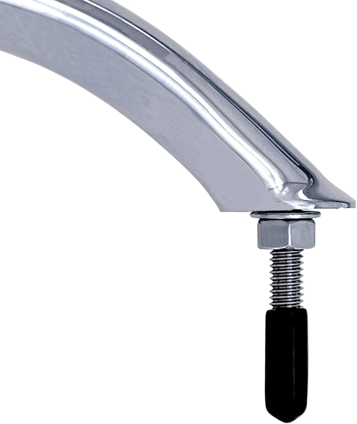Boat 316 Stainless Steel 8-3/4'' Polished Grab Handle Oval Tube Bar Handrail for Marine Yacht RV
