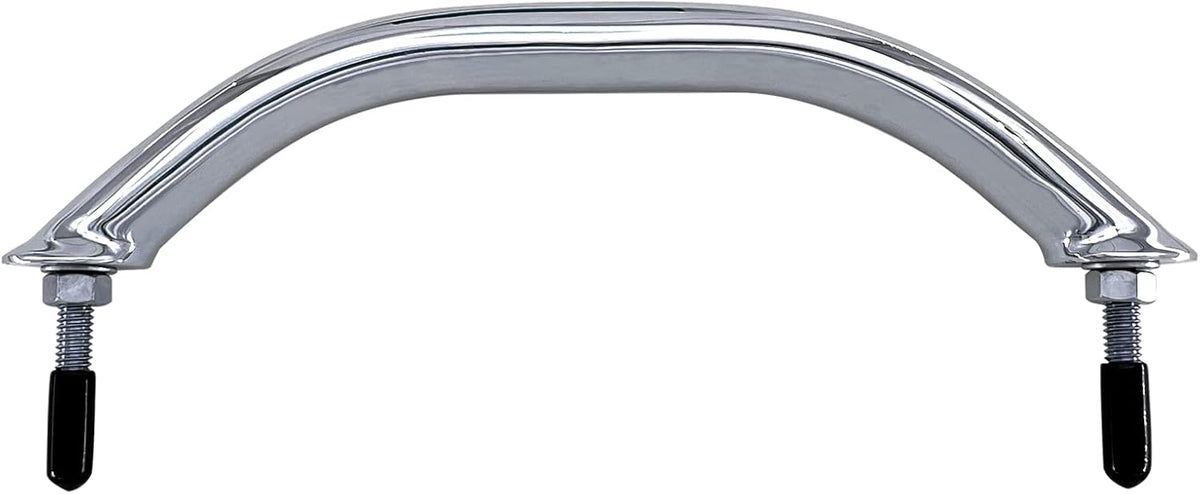 Boat 316 Stainless Steel 8-3/4'' Polished Grab Handle Oval Tube Bar Handrail for Marine Yacht RV