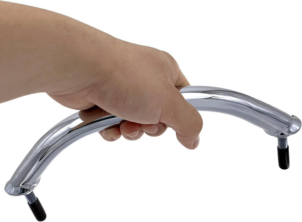 Boat 316 Stainless Steel 8-3/4'' Polished Grab Handle Oval Tube Bar Handrail for Marine Yacht RV