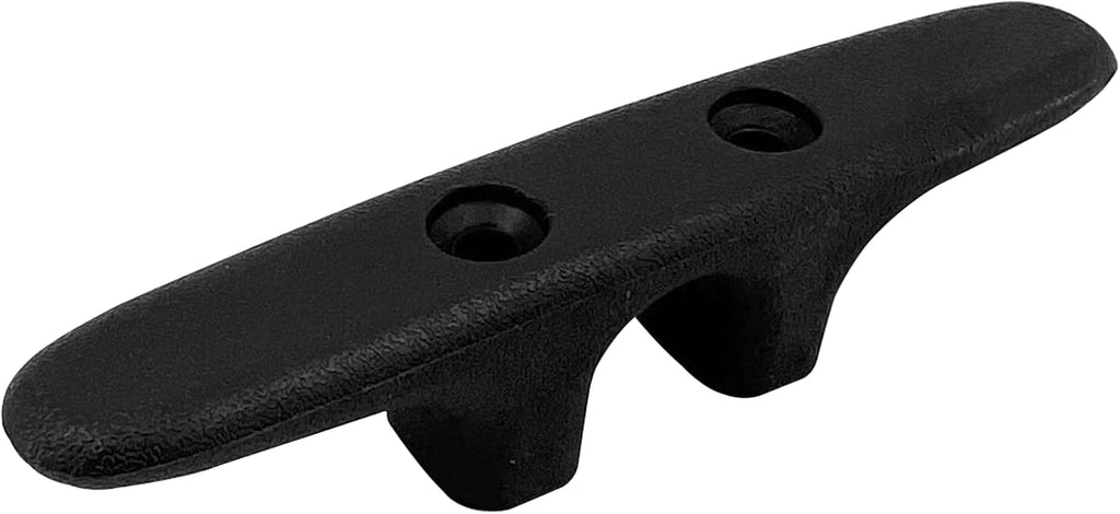 MARINRE 4 PCS Marine Black Nylon Cleat Open Base 4-1/2 in Heavy-Duty Boat Deck and Anchor Line w/Finish