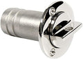 1" Boat Garboard Drain Plug Gas Fuel Deck Fill/Filler with Keyless Cap Marine Mirror- Polished 316 Stainless Steel Hardware for Yacht Caravan