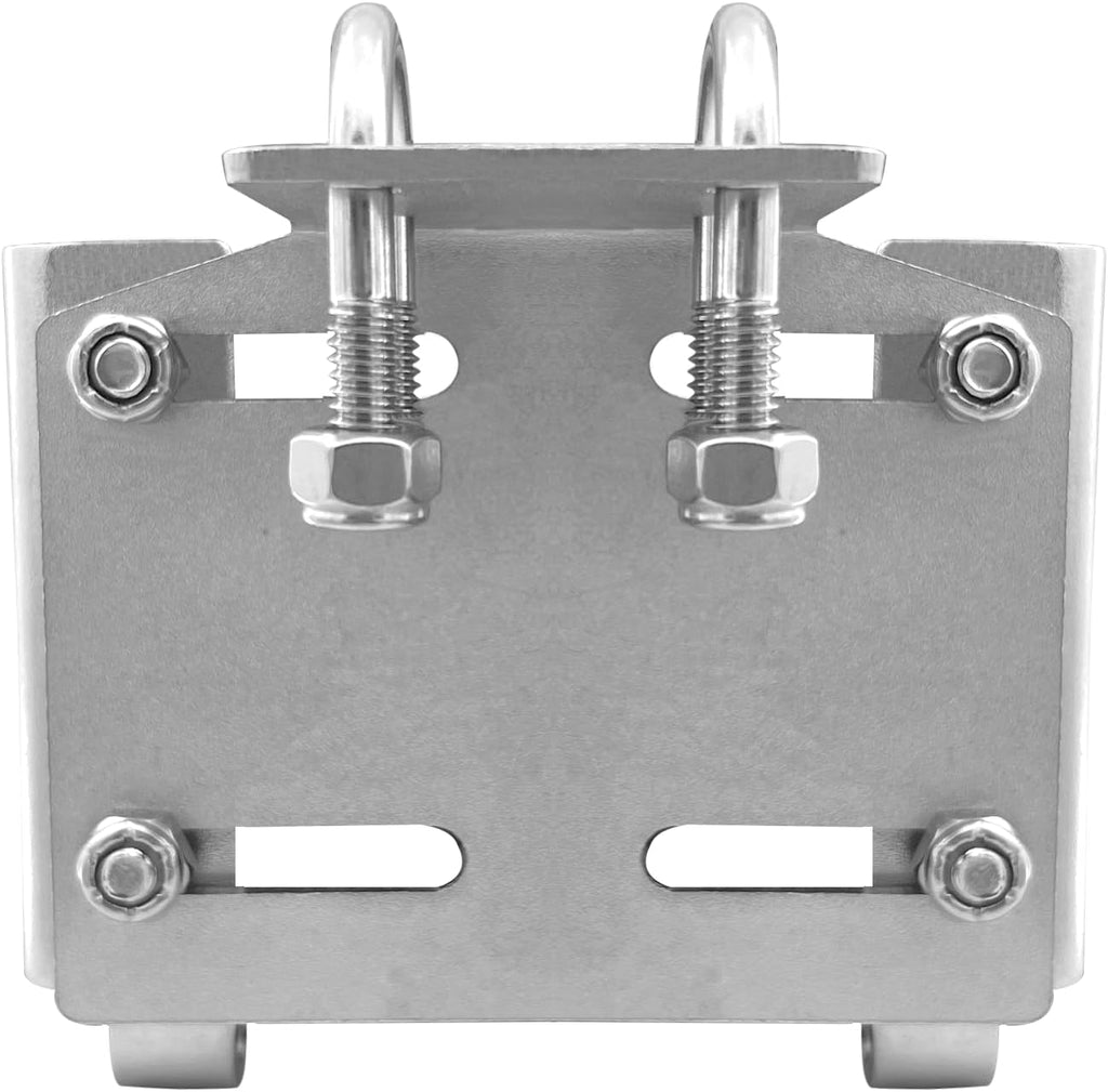 Stainless Steel Horizontal Stanchion Rail Mount Anchor Bracket, Fluke Bracket Rugged Durable High Hardness (Fits 7/8" to 1" Rails) for Boats Yachts Ships