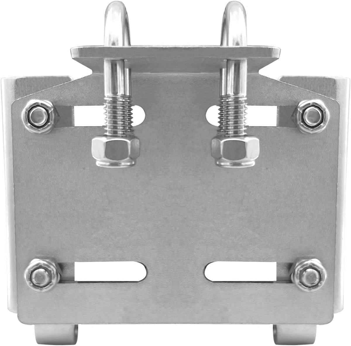 Stainless Steel Horizontal Stanchion Rail Mount Anchor Bracket, Fluke Bracket Rugged Durable High Hardness (Fits 7/8" to 1" Rails) for Boats Yachts Ships