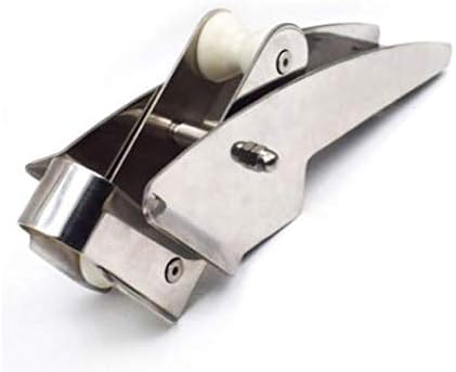 AISI 316 Stainless Steel Hinged Self-Launching Bow Anchor Roller with pivoting Dual-Roller 16.5'' for Marine Yacht Docking Accessories