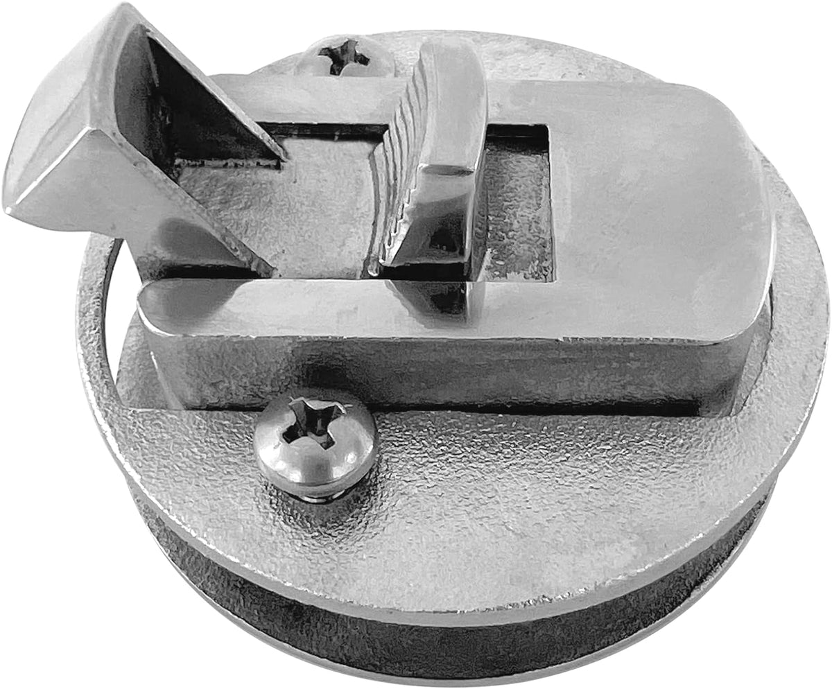 Boat Latches Stainless Steel 2", Latch Hatch Round Pull Marine Flush Locking Lift Handle Deck - Non