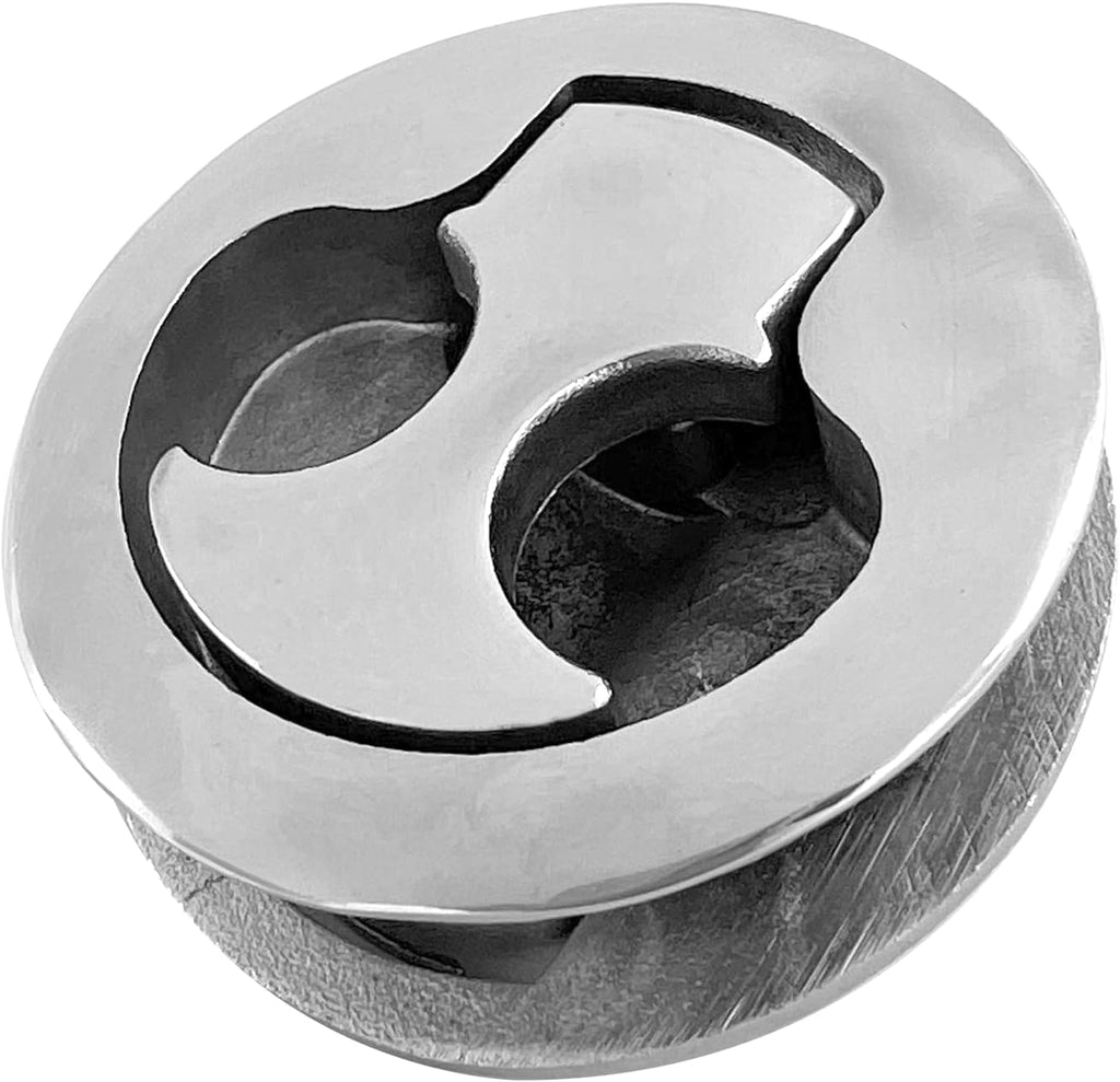 Boat Latches Stainless Steel 2", Latch Hatch Round Pull Marine Flush Locking Lift Handle Deck - Non