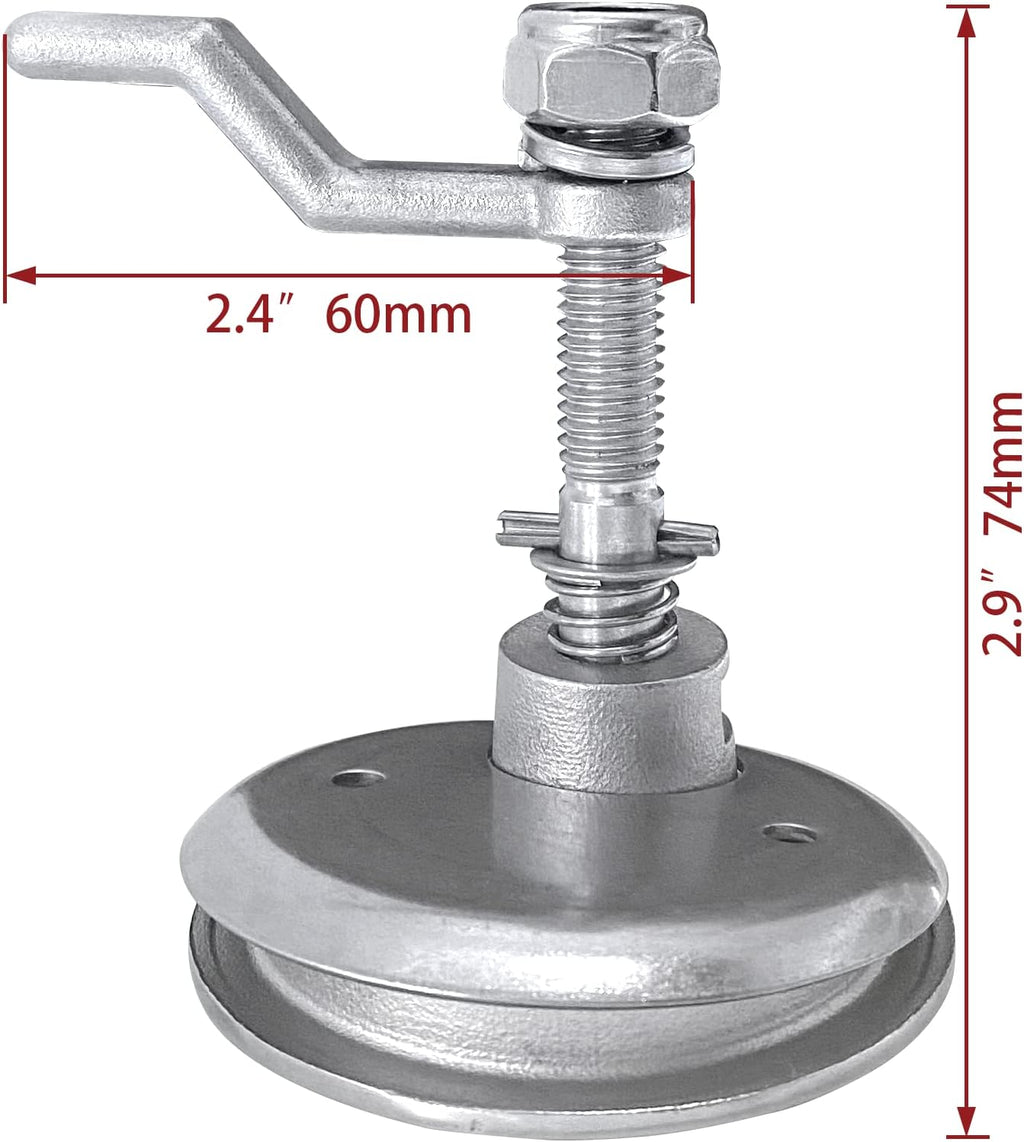 Boat Cam Latch Flush Pull Hatch Lift Stainless Steel with Back Plate Fasteners Screws