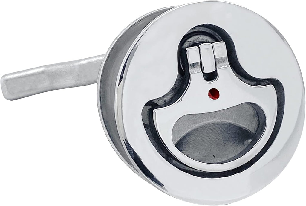 Boat Cam Latch Flush Pull Hatch Lift Stainless Steel with Back Plate Fasteners Screws