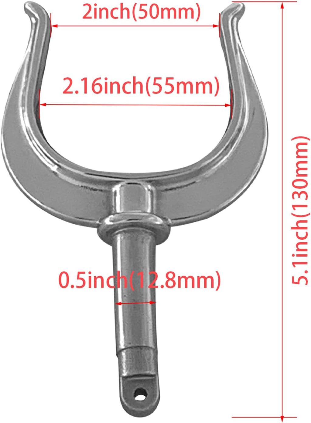 2 Pcs Stainless Steel Oar Lock Oarlock Rowlock Premium Marine Row Boat Dinghy Water Raft Kayak Canoe Side Mount