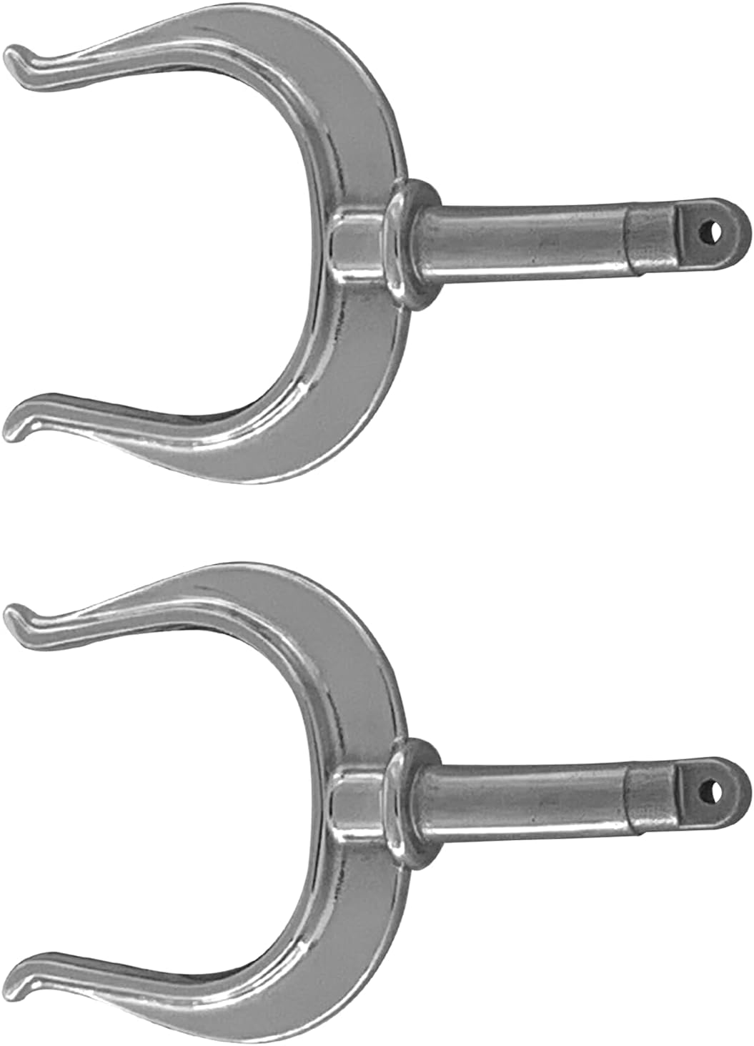 2 Pcs Stainless Steel Oar Lock Oarlock Rowlock Premium Marine Row Boat Dinghy Water Raft Kayak Canoe Side Mount
