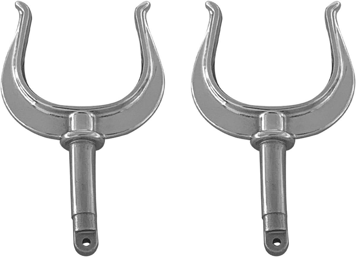 2 Pcs Stainless Steel Oar Lock Oarlock Rowlock Premium Marine Row Boat Dinghy Water Raft Kayak Canoe Side Mount