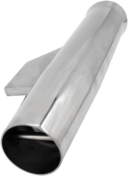 Boat Fishing Rod Holder Stainless Steel Flared Weld-on Coped Blade Angeled & with 1-7/8'' Inner Diameter White Liner for Boats