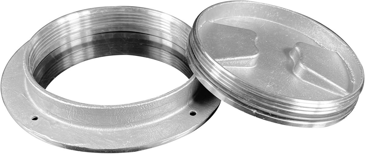 4 inch Hatch 316 Stainless Steel Round Non Slip Inspection Deck Plate with Detachable Cover for Marine Boat Yacht