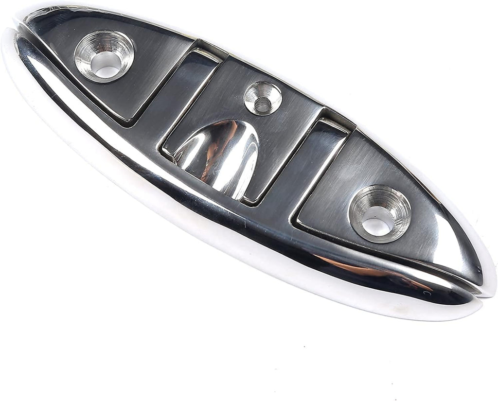 Boat Folding Cleat 6" Flip-up Heavy Dock Marine Grade 316 Stainless Steel 6inch