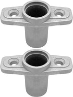 2Pcs Top Mount Aluminum Oar Lock Socket Holder T-Shaped Closed Bottom Boat Hardware Replacement for Boat/Yacht Parts