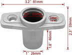 2Pcs Top Mount Aluminum Oar Lock Socket Holder T-Shaped Closed Bottom Boat Hardware Replacement for Boat/Yacht Parts