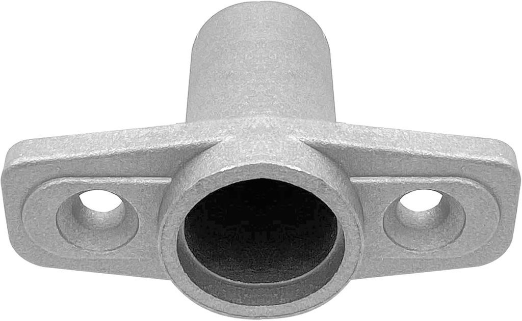 2Pcs Top Mount Aluminum Oar Lock Socket Holder T-Shaped Closed Bottom Boat Hardware Replacement for Boat/Yacht Parts