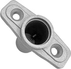 2Pcs Top Mount Aluminum Oar Lock Socket Holder T-Shaped Closed Bottom Boat Hardware Replacement for Boat/Yacht Parts