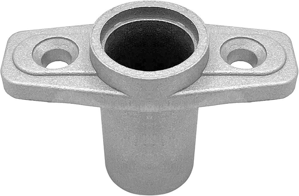 2Pcs Top Mount Aluminum Oar Lock Socket Holder T-Shaped Closed Bottom Boat Hardware Replacement for Boat/Yacht Parts