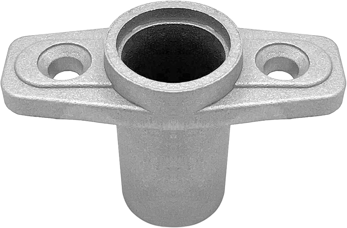 2Pcs Top Mount Aluminum Oar Lock Socket Holder T-Shaped Closed Bottom Boat Hardware Replacement for Boat/Yacht Parts