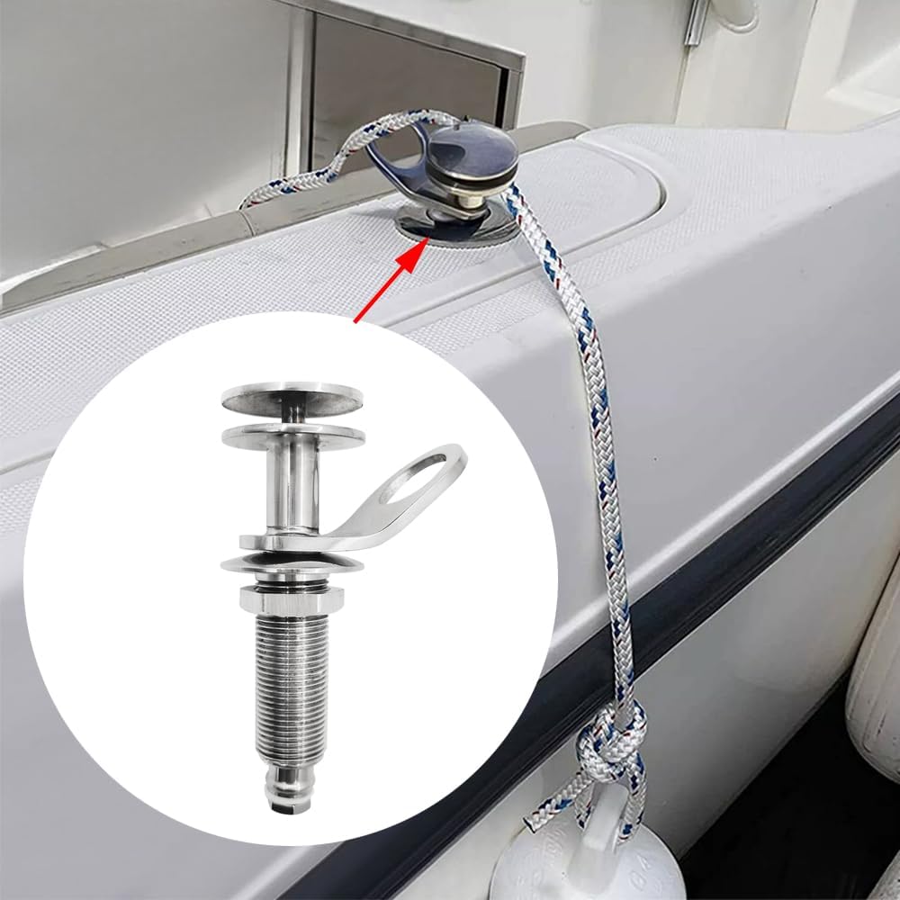 316 Stainless Steel Quick Release Bumper Boat Fender Holder Mount Cleat Hook Accessories