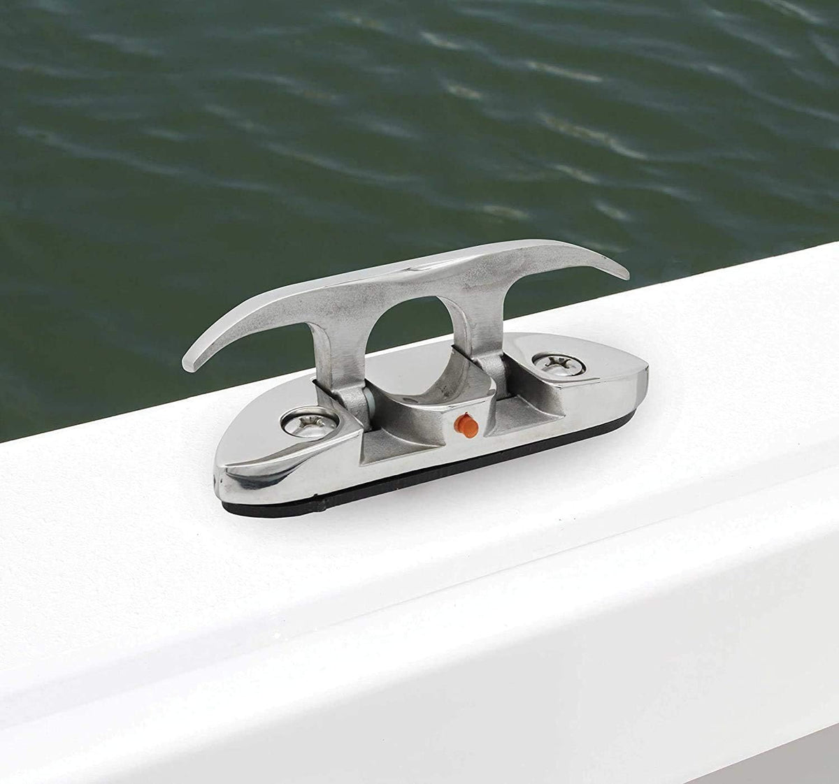 Boat2 Pcs Folding Cleat 4-1/2" Flip-up Dock Marine Grade 316 Stainless Steel with Screws