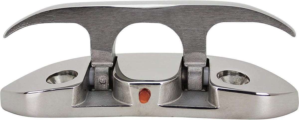 Boat2 Pcs Folding Cleat 4-1/2" Flip-up Dock Marine Grade 316 Stainless Steel with Screws
