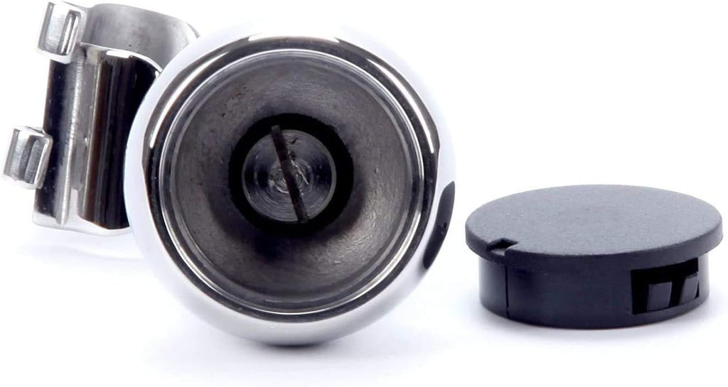 316 Stainless Steel Boat Steering Wheel Knob, Maneuvering Knob with Black Nylon Cover