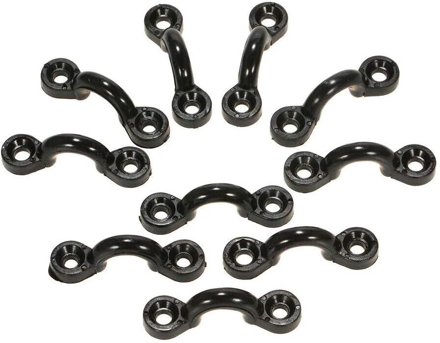 10pcs Nylon Pad Eye Straps Bimini Top Strap,Deck Loops, Kayak Anchor Boat Mount, Fitting Canoe Deck Sailing Rigging seakayak Tie