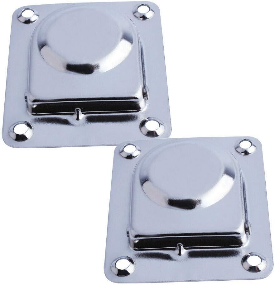 Stainless Steel Rectangular Recessed Hatch Pull Flush Mount Ring Latch Lift Handle Marine Boat (2 PCs)  65x56mm