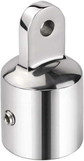Mirror Polished Marine Bimini Top Cap Tube 1" (25.4mm) External Eye End for Boat Heavy Duty Fitting Hardware 316 Stainless Steel
