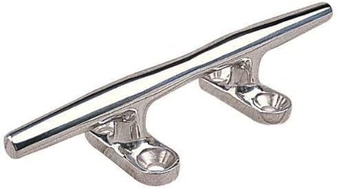 Heavy 316 Stainless Steel Dock Cleat Boat Open Base 5 inch (2PCS)