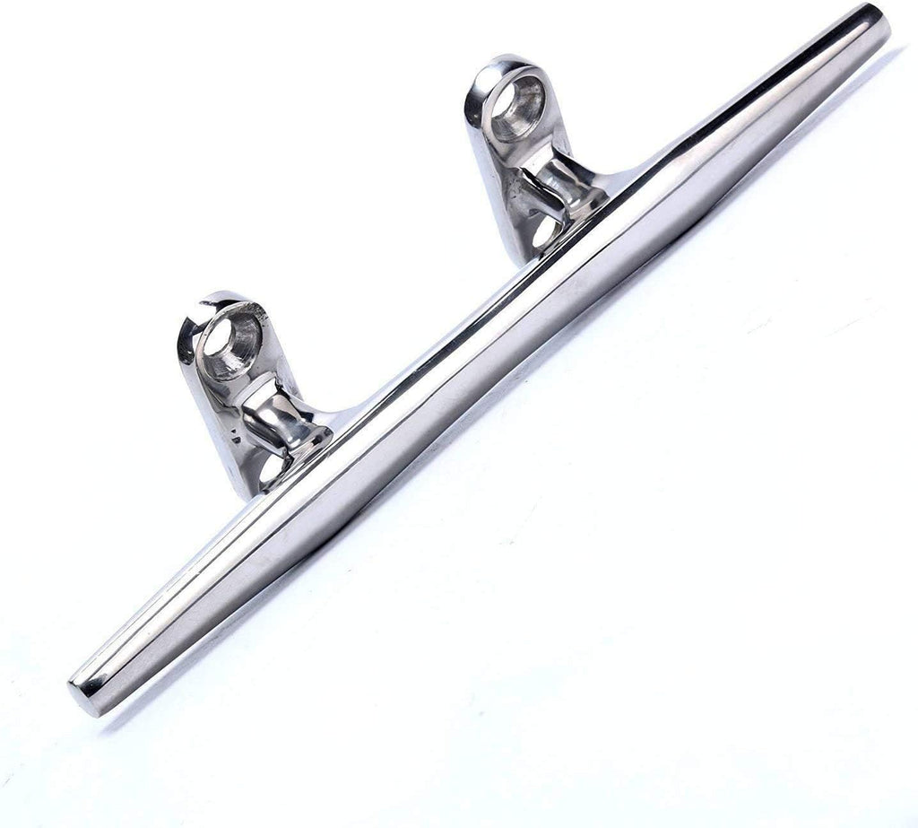 Heavy 316 Stainless Steel Dock Cleat Boat Open Base 5 inch (2PCS)