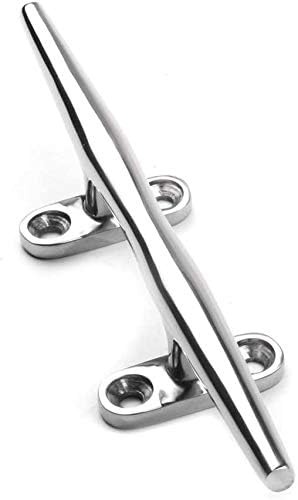 Heavy 316 Stainless Steel Dock Cleat Boat Open Base 5 inch (2PCS)