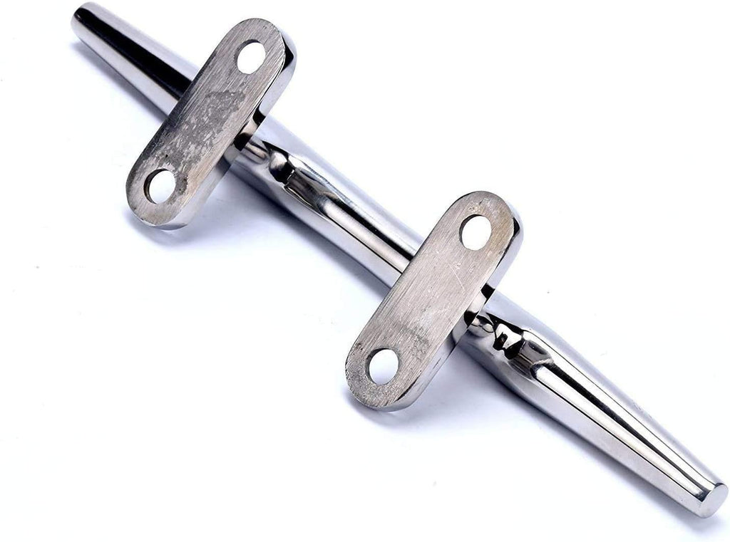 Heavy 316 Stainless Steel Dock Cleat Boat Open Base 5 inch (2PCS)